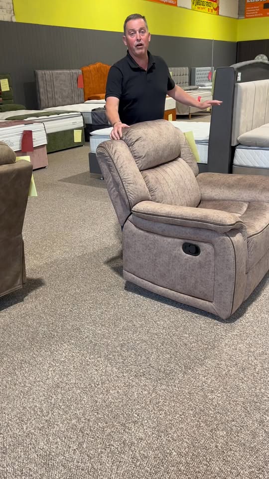 Darcy recliner armchair on display at Mattress Madness Portlaoise